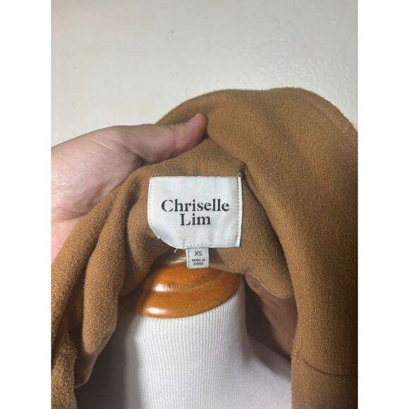 Chriselle Lim Victoria Belted Coat Women's size XS camel Tan Minimalist Classic - Picture 3 of 3